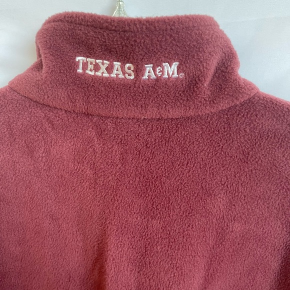 Columbia Jacket Men's XXL Maroon Texas A&M Full Zip Long Sleeve Fleece Aggie - Picture 7 of 9